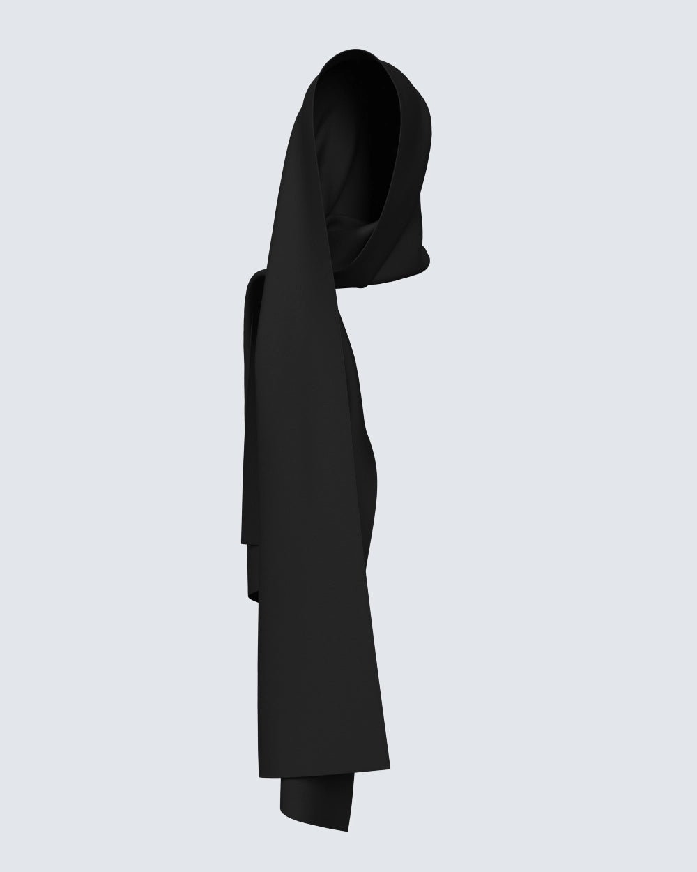 Premium Jersey Hijab - Coal Black - Satinaa Abayas