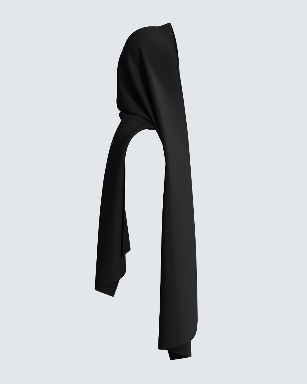 Premium Jersey Hijab - Coal Black - Satinaa Abayas