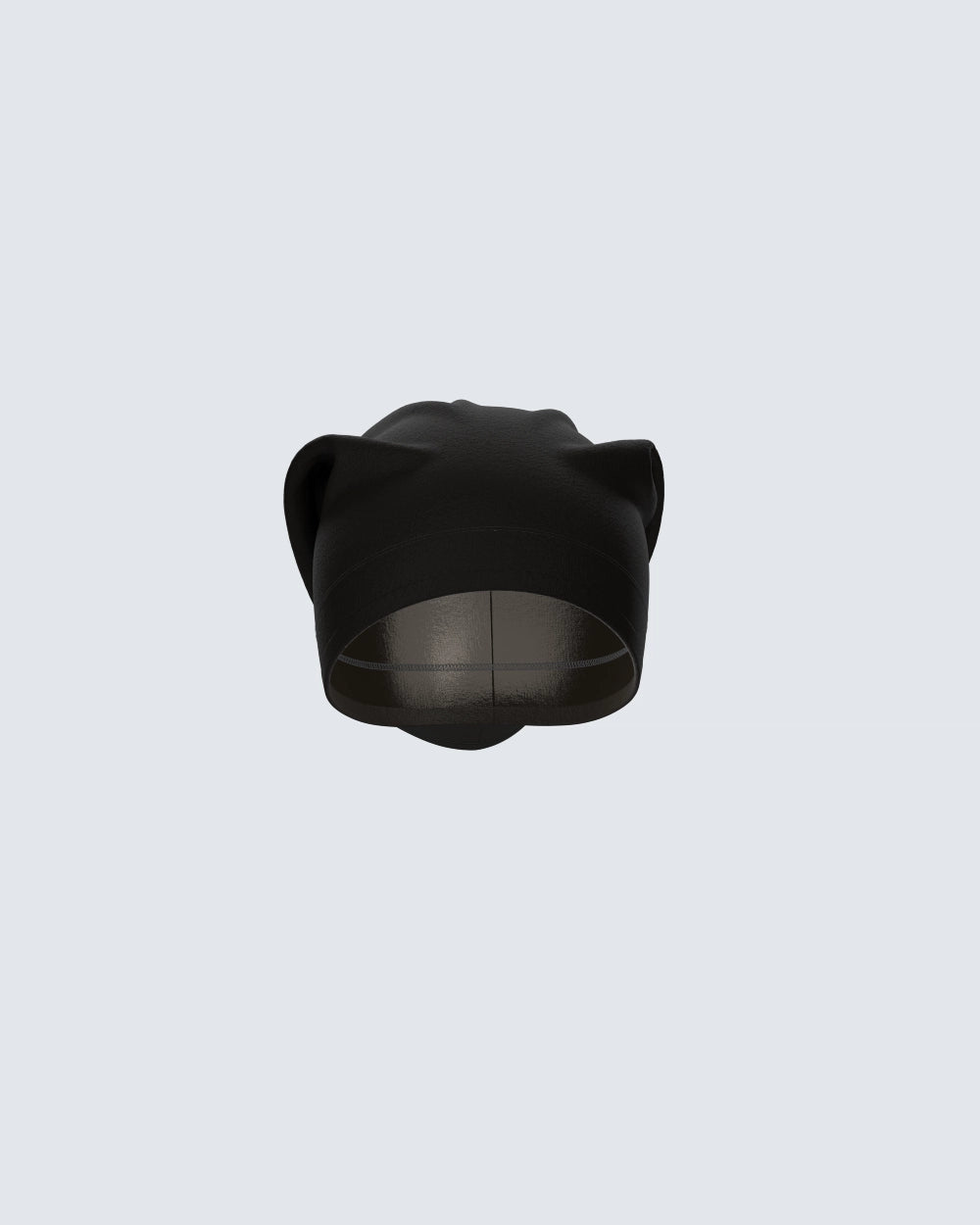 Satin Lined Undercap - Coal Black - Satinaa Abayas